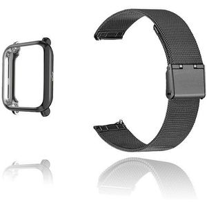 Band Voor Amazfit Bip Case Strap Metalen Armband Voor Huami Amazfit Bip Lite Wrist Strap Band Screen Protector Accessoires