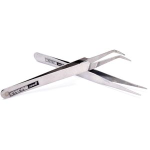 2 stks/set Roestvrij Staal Vrouwen Dame Ontharing Wenkbrauw Pincet Beauty Makeup Tools