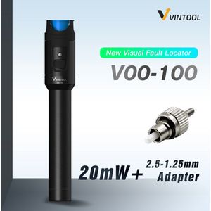 10/20/30Mw Vfl Fiber Optische Kabel Tester Pen Type Visual Fault Locator Voor Fc/Sc/St