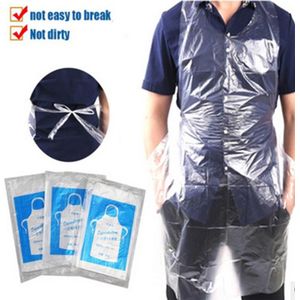 50 Pcs Volwassene Verdikte Maaltijd Plastic Schort Waterdicht En Oilproof Wegwerp Met Behulp Van Hoge Materialen Duurzaam