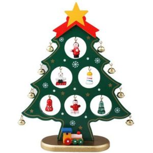 Diy Kerst Ornament Houten Kerstboom Opknoping Ornament Voor Kinderen Thuis Xmas Tafel Decoratie