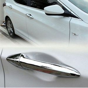 Accessoires Fit Voor Hyundai Elantra Chrome Side Deurklink Bar Cover Catch Sierlijst Cap mouldin