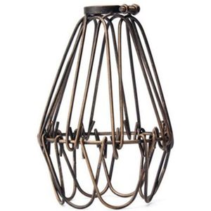Vintage Industriële Metalen Kooi Draad Frame Loft Opknoping Plafond Hanglamp Lamp Shades Home Cafe Winkel Diy Light Cover