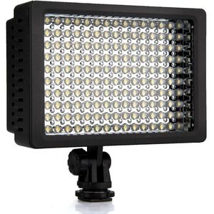 LD-160 9.6W Verlichting Led Video Light Photo Studio Camera Licht Illuminator 5400 / 3200K Dimbaar Voor Canon Camera