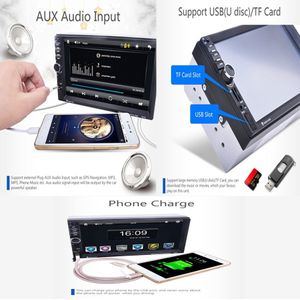 7 "2DIN Touch Screen Auto Radio Remote MP5 Speler Bluetooth Stereo Aux Usb Tf Gps