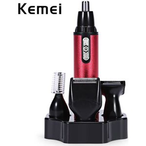 Keimei 4 In 1 Neus Haar Trimmer Baard Trimmer voor Mannen Scheerapparaat Wenkbrauw Trimmer voor Facial Stoppels Ontharing Mannen grooming Kit