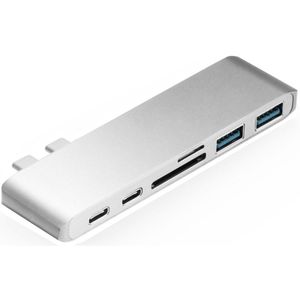 USB C HUB Type C Thunderbolt 3 Adapter USB-C Docking Dongle met HDMI 4K PD USB 3.0 SD TF kaartlezer voor MacBook Pro Air 13 15