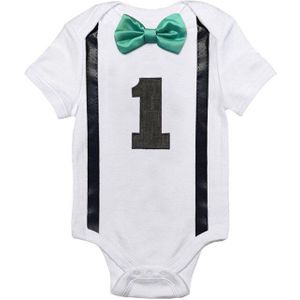 One Size Katoenen Baby Jongen Rompertjes Kostuum Kids Brief Jumpsuits 1st Verjaardag Outfits Pasgeboren Jongens Roupas Baby Kleding 12 Maanden