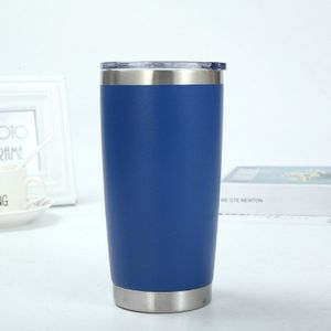 20Oz Reizen Mok Geïsoleerde Tumbler Rvs Auto Ijs Cup Camping Dubbelwandige Vacuüm Isolatie Water Koffiekopjes Met deksel