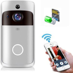 Wifi Deurbel Camera Smart Wifi Video Intercom Deurbel Video Call Voor Appartementen Ir Alarm Draadloze Kleur Lens Bewakingscamera
