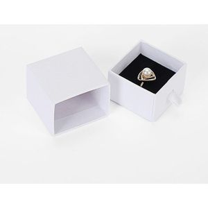 12 Stuks/partij Witte Sieraden Doos Roze Kraftpapier Gunst Bulk Display Dozen Tas Ketting Armband Box