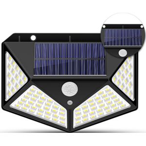 1pc CHIZAO Outdoor Solar Beveiliging Licht 100 LED 270 ° Groothoek Super Bright Motion Sensor Nachtlampje IP65 waterdichte Wandlamp