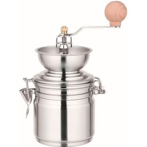 Draagbare Roestvrij Staal Handmatige Koffiemolen Verstelbare Manual Coffee Grinder Huishoudelijke Koffieboon Molen Keuken Gereedschap