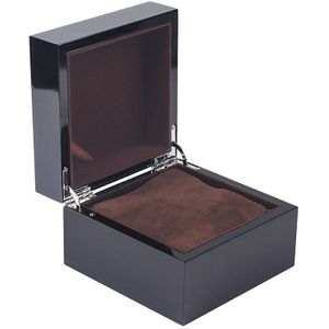 Zwart Gelakt Houten High-End Horloge Doos Horloge Display Box Vierkante Doos