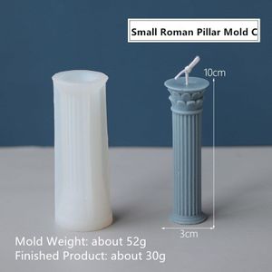 Handgemaakte 3D Rome Pijler Kaars Siliconen Mal 100% Food Grade Klassieke Rome Pijler 2 Soorten Bpa-vrij Voor diy Art Kaarsen