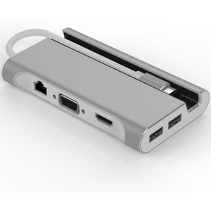 Usb C Laptop Docking Station Usb 3.0 Hdmi Vga RJ45 Pd Usb Hub Voor Laptop Macbook Pro Hp Dell Oppervlak lenovo Samsung Dock