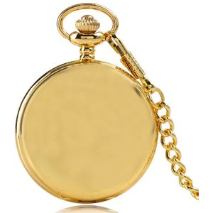 Fob Ketting Volledige Hunter Kasteel Cool Gouden Ketting Moderne Mannen Vrouwen Causale Zakhorloge Glad Hanger Quartz