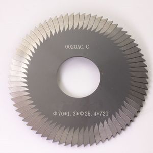Carbide Vlakfrees 0020A C.C. 70X1.3X25.4X72T Voor Wenxing Sleutel Snijmachines 100D.100E.100E1.100F.100F1