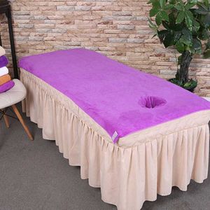 Schoonheidssalon Handdoek Met Gat Microfiber Zachte Absorberende Massage Fysiotherapie Sneldrogende Badhanddoeken Bed Cover