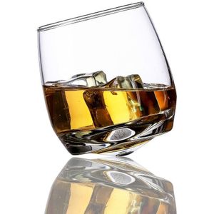 Oceaan Zweepslagen Top Roly-poly Whisky Rock Glas Wodka Brandy Borrel XO Chivas Whisky Wijn Beker Draaien Tumbler wijnglas