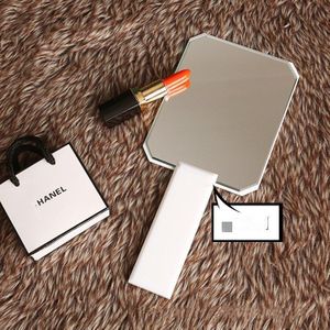 1 Pc Acryl Handheld Spiegel Alle-Ronde Make-Up Spiegel Haar Dressing 4.6*4.5 Inches Cosmetische Spiegel Stand Vergrootglas spiegel