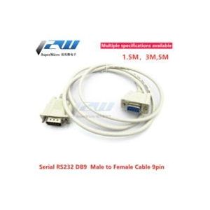 Computer Extension Transfer Kabel Extender Kabel 1.5M 3M 5M Seriële RS232 9pin Man-vrouw DB9 9pin Pc Converter