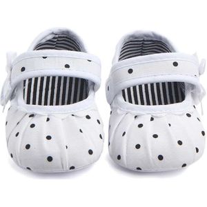 Pasgeboren Baby Meisjes Canvas Crib Schoenen Soft Sole Schattige Peuter Baby Bloem Dot Kinderwagen Prewalker Anti-slip Sneakers 0-18M