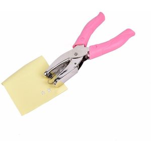 Handbediende Stervorm Gat puncher Papier Punch voor Wenskaart Plakboek Notebook Puncher Hand Tool met Roze Grip