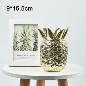 Nordic Keramische Ananas Opslagtank Diy Aromatherapie Kaars Opslag Container Plating Huishoudelijke Decoratie Ambachten Desktop Box