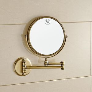 Rose Gold/goud Antieke/Chroom/Zwart Olie Geborsteld messing muur make spiegel 8 inch badkamer spiegel decoratieve dressing spiegels