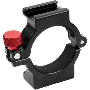 4-Ring Shoe Adapter Ring Microfoon Mount Voor Zhiyun Glad 4 Handvat Gimbal Stabilizer Reed Led Video licht Accessoire