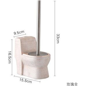 Vintage Creatieve Vorm Keramische Wc Borstel Set Badkamer Accessoires Borstel Kit