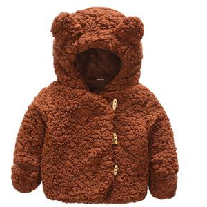 Peuter Baby Jongens Meisjes Hooded Jassen Warme Fleece Jassen Voor Kids Baby Kleding