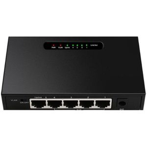 5 Port Poe Gigabit Switch RJ45 Gigabit Ethernet Poort Onbeheerde Desktop Switch Met Vlan Functie Voor Pc Eu Plug