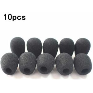 10Pcs 20Mm Mini Headset Microfoon Spons Foam Hoge Elasticiteit Duurzaam Zachte Voorruit Vervanging Mic Cover Headset Microfoon