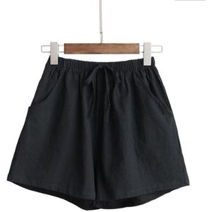 Vrouwen Zomer Vlas Shorts Katoen En Linnen Broek Hoge Taille Dame Losse En Comfortabel Rijbroeken Girls 'Casual Kleding