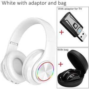 Tv Helm B39 Draadloze Hoofdtelefoon Opvouwbaar Bluetooth Headset Pc Tablet Bluetooth Adapter Waterdichte Oortelefoon Tas Gaming Tv Muziek