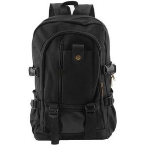 Mannen Casual Canvas Rugzak School Rugzak Vintage Satchel Schouder Laptop Tas slijtvaste pakket