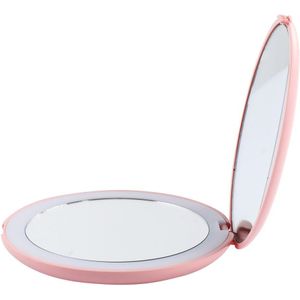 Draagbare 10x Vergrootglas Make-Up Spiegel Mini Led Ronde Spiegel Reizen