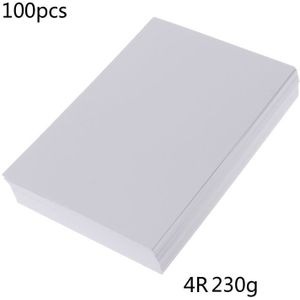100 Vellen Fotografische Papier Glanzende Afdrukken Papier 230G 4R 4X6 Fotopapier Voor Inkjet Printer Papier Supplies kleur Afdrukken