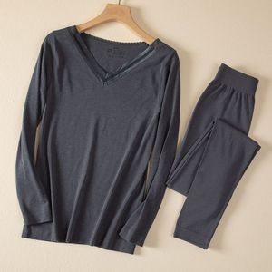 Vrouwen Thermisch Ondergoed Sets Warm Casual Ondergoed Lange Onderbroek Sets Vrouwelijke Thermische Pyjama