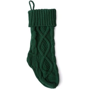 Sok Kerst Gebreide Kousen Decor Festival Bag Haard Xmas Tree Opknoping Ornamenten Decor Rood Wit Kerst Sok