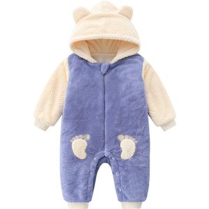 Linling Cartoon Beer Baby Hoodie Romper Winter Herfst Lange Mouwen Pasgeboren Baby Meisje Kleding Baby Jongens Jumpsuit