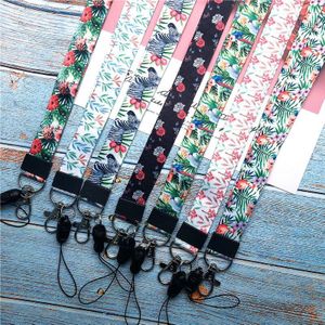 10 pcs Bloem Lanyard Neck Strap voor sleutels Id-kaart Mobiele Telefoon Riemen voor Huawei USB Badge Houder DIY Hang rope Lariat Lanyard