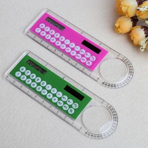 10Cm Ruler Mini Digitale Rekenmachine 2 In 1 Kid Briefpapier School Kantoor