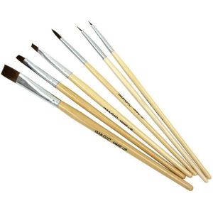 Imagic Body Schilderij Make-Up Penselen Schilderen Gezicht Voor Fluorescerende Body Kwast 6Pcs Set Houten Halloween Cosmetica Art Kits