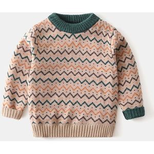 Herfst Winter Kids Baby Jongen Meisje Lange Mouw O-hals Breien Trui Tops Warm Uitloper Kinderen Kleding