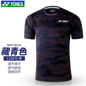 Yonex Mannen Badminton T-shirts Ademend Comfort Quick Dry Fitness Korte Mouwen Sport T-shirt