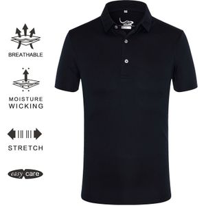 EAGEGOF heren Golf shirts Korte mouw Hoge elasticiteit Sportkleding Mannelijk sneldrogende golf wear vs Descente golf kleding