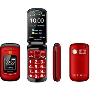 Flip Doble Dual Pantalla Dual Sim Sos Clave Speed Dial Contacto Letra Teclado Ruso Fm Superieure Del Telefono Móvil Para la Gente